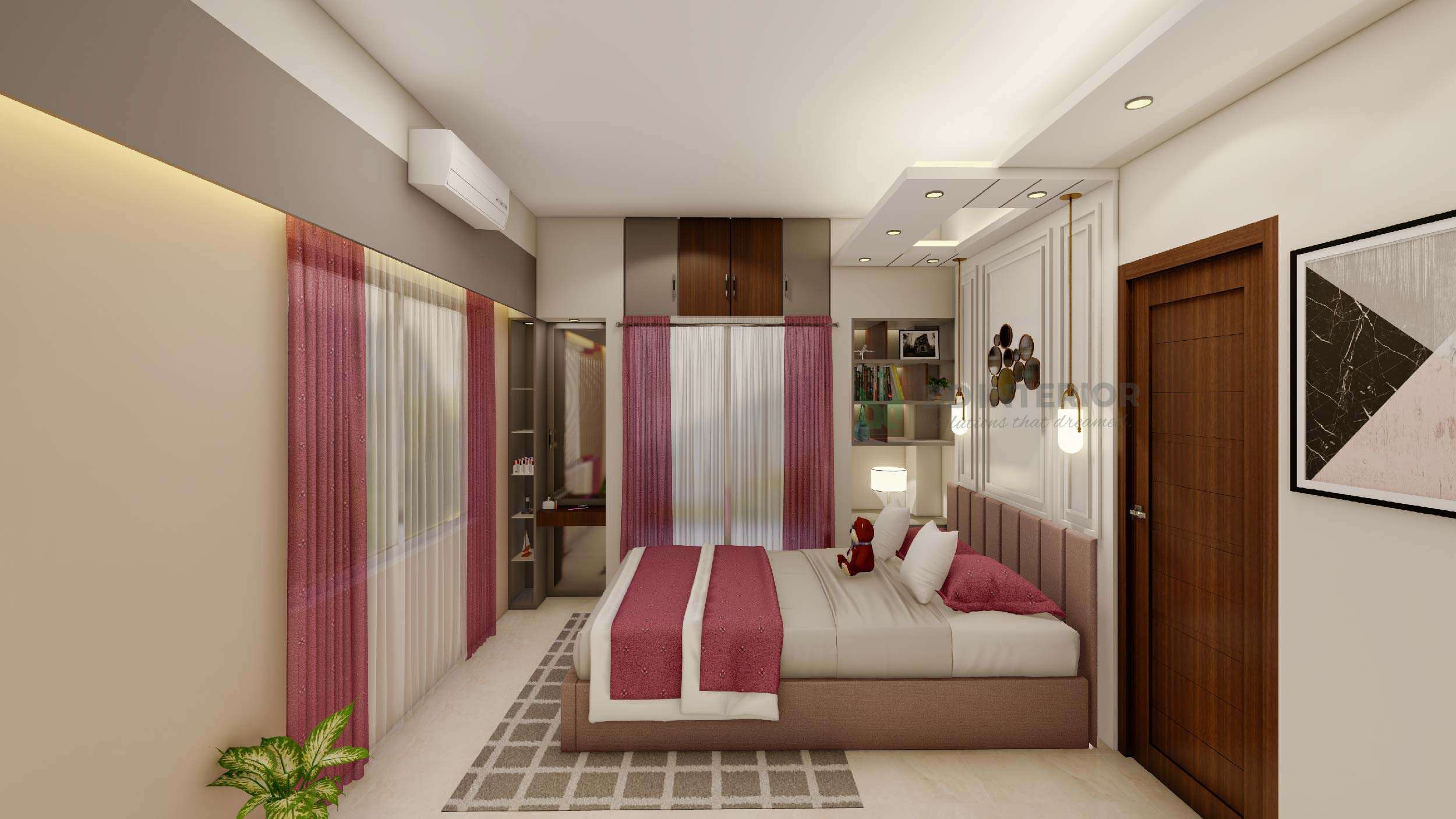 elegant child bedroom interior design in bangladesh