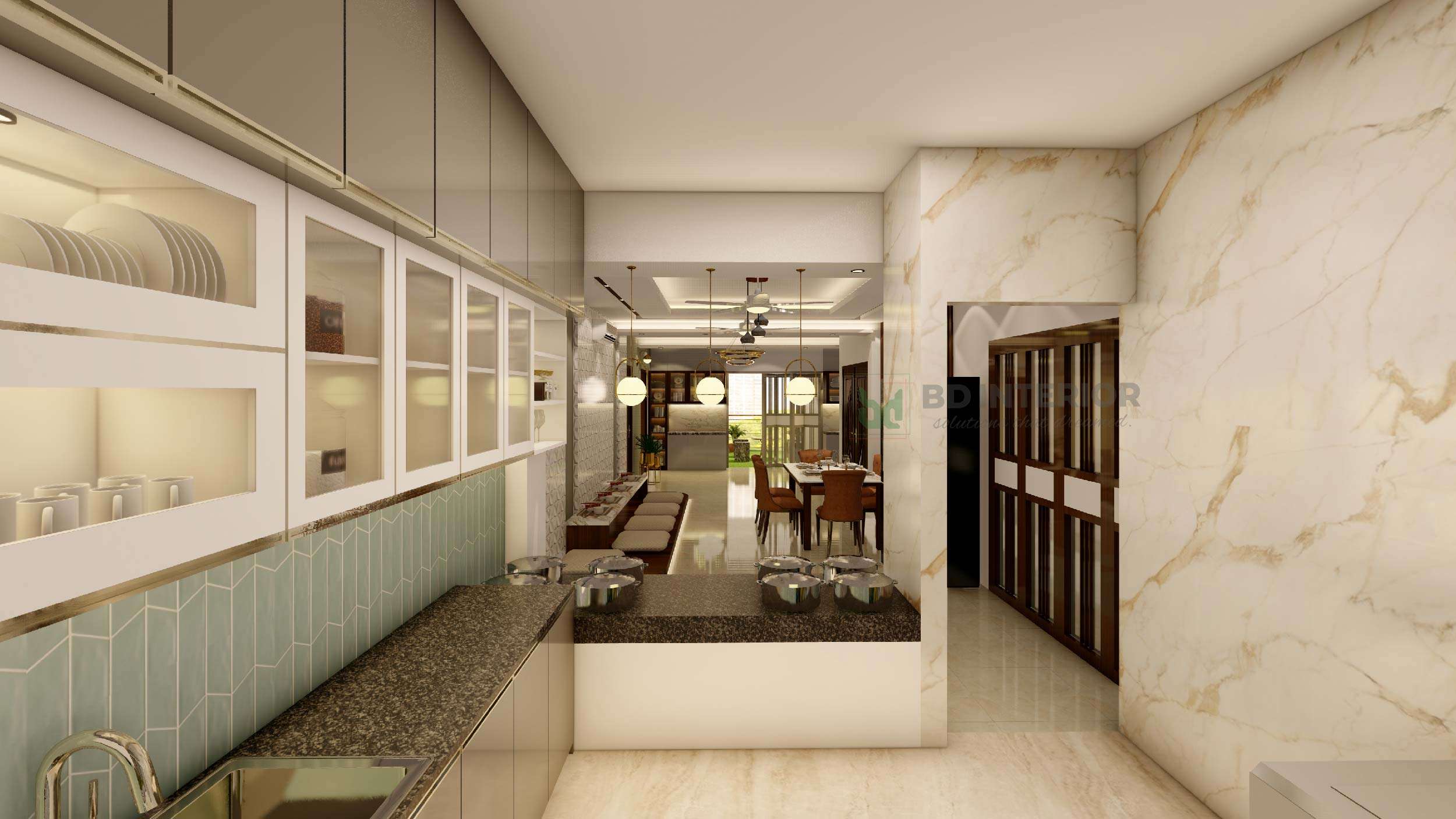 elegant kitchen design in bd