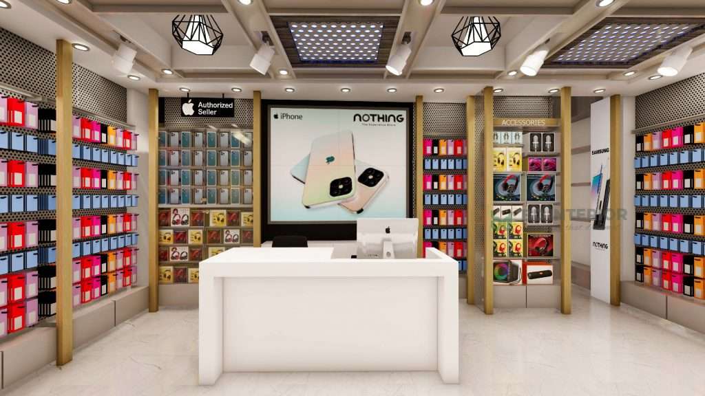 mobile shop interior design in Bangladesh
